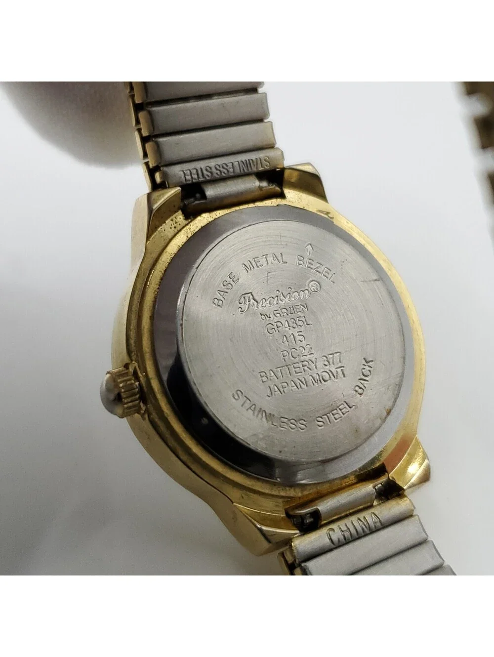 Gruen Precision Quartz Watch Women 24mm White Date Dial New Battery